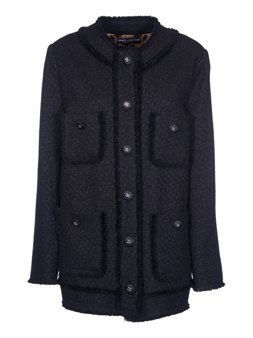 Rachel tweed single-breasted jacket DOLCE & GABBANA | F29YCTGDCLWN0000